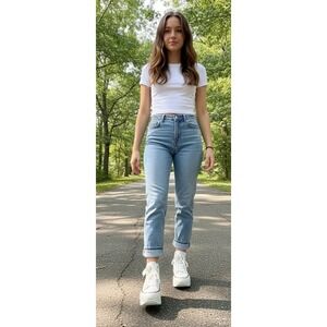 Women's White W/ Black High Top Sneakers Fashion Casual Athletic Street Shoes 10